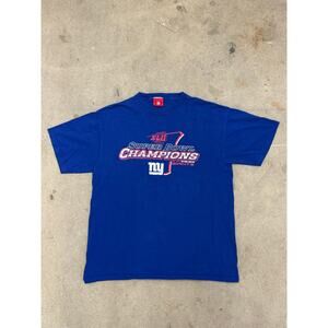 Vintage New York Giant Super Bowl XLII Champions Shirt Mens Size L 2000
